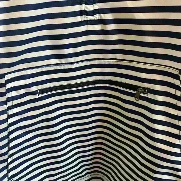 Charles River Apparel Women’s Size XXL Chatham Anorak Striped Navy White Jacket - Picture 8 of 14